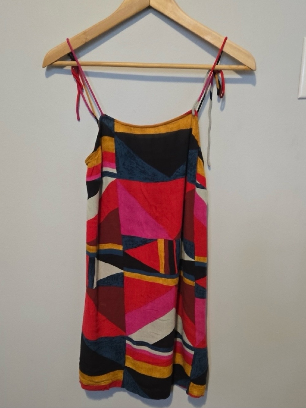Billabong Geometric Colorblock Spagetti Strap Mini Dress